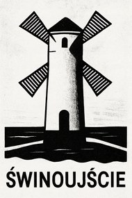 Minimalista Poszter Świnoujście Malom Tó 70x100