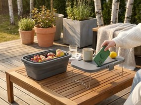 Összecsukható piknikkosár TRIGO 3 az 1-ben, szürke