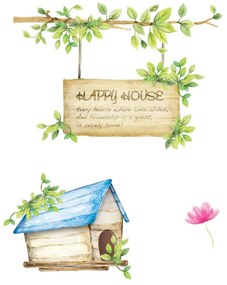 Happy House falmatrica készlet, 42 x 30 cm - Ambiance
