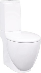 vidaXL fehér kerámia WC öblítőrendszerrel