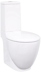 vidaXL fehér kerámia WC öblítőrendszerrel