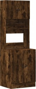 vidaXL füstös tölgy színű szerelt fa konyhaszekrény 60 x 50 x 180 cm
