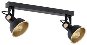 Argon 7142 - Spotlámpa LENORA 2xE14/7W/230V fekete