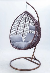 Függőfotel 115x105x195cm barna Babilon-S-Brown