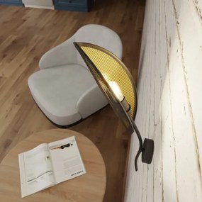 Fali lámpa LOTUS 1xE14/10W/230V fekete/arany