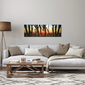 Kép - Növények (órával) (90x30 cm)