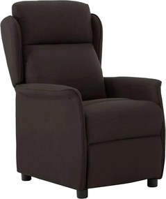 vidaXL Fotel ágy Sötét Barna 66.5 x 94 x 101.5 cm Poliészter