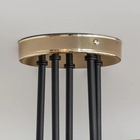 Felületre szerelhető csillár OXFORD 5xE27/15W/230V arany/fekete