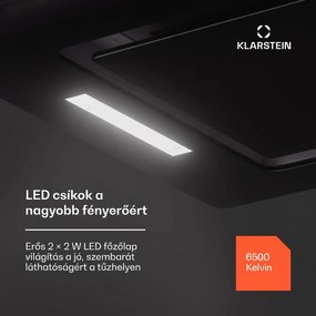 Klarstein Hektor Eco, páraelszívó, 52 cm, 466 m³/ó, érintéses vezérlés, üveg