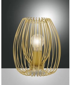 Fabas Luce 3677-34-225 - Asztali lámpa CAMP 1xE27/40W/230V arany