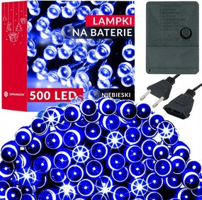 Karácsonyfa Lámpák 500led 34,5m Kültéri Beltéri Kék Karácsonyi