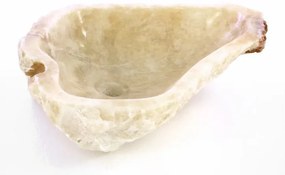 DIVERO Mosdókagyló Crotone onyxmarmor