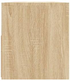 sonoma tölgy színű TV-szekrény LED-világítással 90 x 35 x 40 cm
