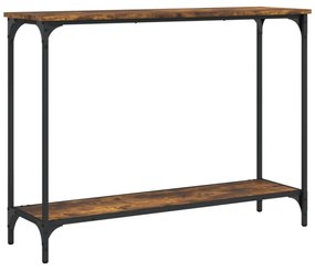 füstös tölgy színű szerelt fa tálalóasztal 101x30,5x75 cm
