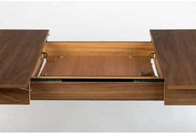 Bővíthető étkezőasztal diófa dekoros asztallappal 90x180 cm Glimps – Zuiver