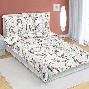 Bellatex Klas krepp ágyneműhuzat bézs, kék, 140 x 200 cm, 70 x 90 cm, 140 x 200 cm, 70 x 90 cm