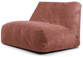 Téglavörös kordbársony babzsákfotel Sofa Tube – SLOWDOWN