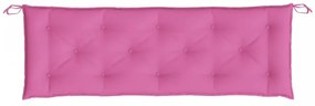 2 db rózsaszín szövet kerti padpárna 150 x 50 x 7 cm