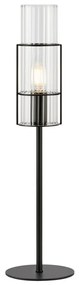 Markslöjd Markslöjd 108555 - Asztali lámpa TUBO 1xE14/40W/230V 50 cm fekete/átlátszó ML1247