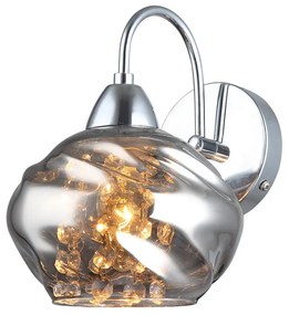 ITALUX MBM-2643-1 RITMO KristĂĄly Fali LĂĄmpa KrĂłm E14 IP20