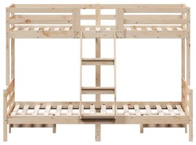 tömör fenyőfa emeletes ágy 90x200/120x200 cm