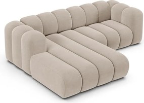 Bézs sarokkanapé (bal oldali) Lupine – Micadoni Home