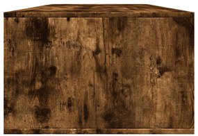 füstös tölgy színű szerelt fa dohányzóasztal 102x55x35 cm