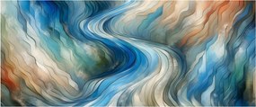 Kép - Absztrakt áramlat (120x50 cm)