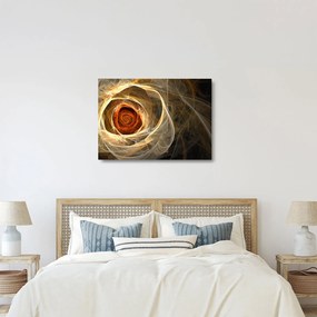 Kép - művészi rózsa (üvegen) (70x50 cm)