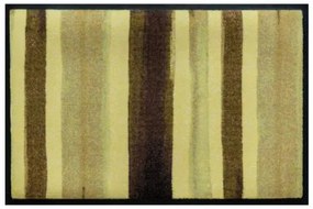 Csíkos prémium lábtörlő - barna festékcsíkok (Válassz méretet: 100*70)