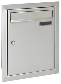 W4 beépíthető postaláda RAL7016 / rozsdamentes
