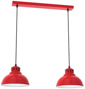 Csillár zsinóron SVEN 2xE27/15W/230V piros