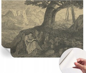 Dekoratív öntapadós fotótapéta az irodába Olvasó figura 208x146 cm