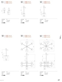 Redo 01-2753 - Rúdos csillár PLATO 8xG9/10W/230V fekete
