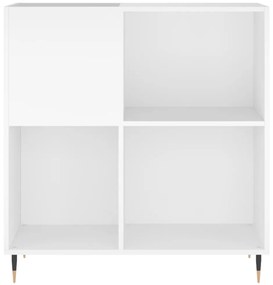 fehér szerelt fa hanglemezszekrény 84,5 x 38 x 89 cm