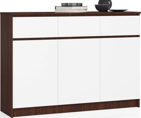 Komód K140 3D 3D Clp Venge Fehér Akd