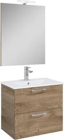 Ceramia Lea Fürdőszobabútor szett mosdóval 61,5x55x41,7 cm tölgy LEASET60D