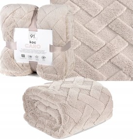 Caro Fotel Takaró Ágytakaró 70x160 Pléd Fotel Bézs