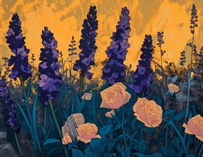 Poszter 65x50cm Aranykert