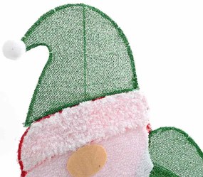 Világító Mikulás 60 LED-del Meleg fehér 62 x 70 cm Lurex Szövet