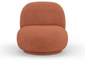 Téglavörös buklé fotel Chuck – Micadoni Home