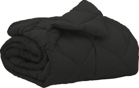 vidaXL Teljes éves takaró Fekete 200 x 140 cm Mikroszál