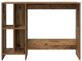 antik fa színű szerelt fa íróasztal 102,5 x 35 x 75 cm