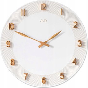 Fehér Falióra Jvd HC501.1 Nagy, Klasszikus Akkumulátorral
