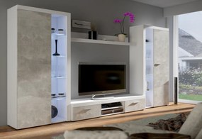 KLOK XL, nappali fal, 300x190x34, sonoma tölgy