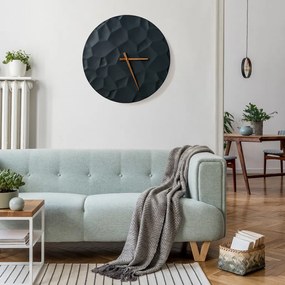 ODLITO Beton falióra Holdkráter – grafit (fekete) – 50 cm – barna mutatók