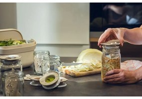 Plastia Fermentációs készlet - elefántcsont, kávézaccal, piros