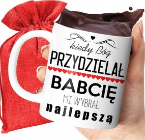 Nyomott Mintás Bögre Isten Kiválasztotta Nekem A Legjobb Nagymamát Ajándék