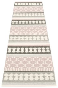 Világos rózsaszín-szürke kültéri-beltéri futószőnyeg 70x270 cm Asta Pale Rose – Pappelina