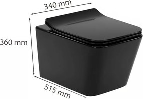 Tina fali rimless WC soft close ülőkével